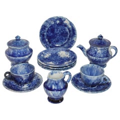 Raro 12 uds. Juego de té para niños Sponge Ware