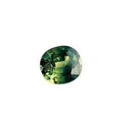 Rare 1.26ct GIA Certified Parti Colour Thai Sapphire Blue Green Yellow Untreated