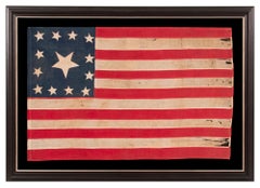 Rare 13 Star Civil War Flag in the Trumbull Pattern w/ 36 Stars on the Reverse