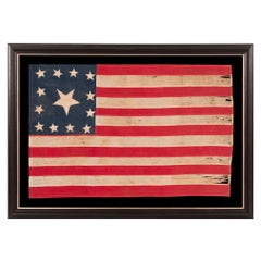 Rare 13 Star Civil War Flag in the Trumbull Pattern w/ 36 Stars on the Reverse