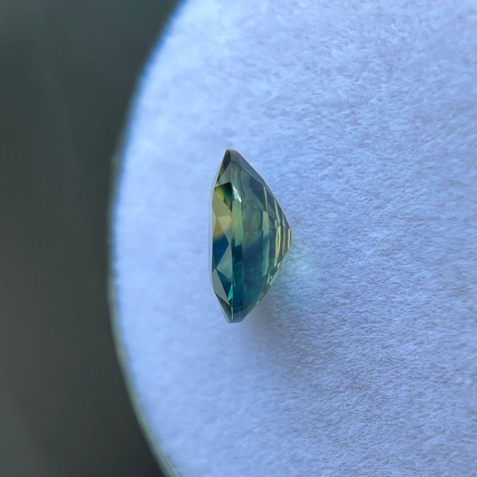 Rare 1.32Ct Bi Colour Sapphire Gia Certified Australian Untreated Oval Cut For Sale 3