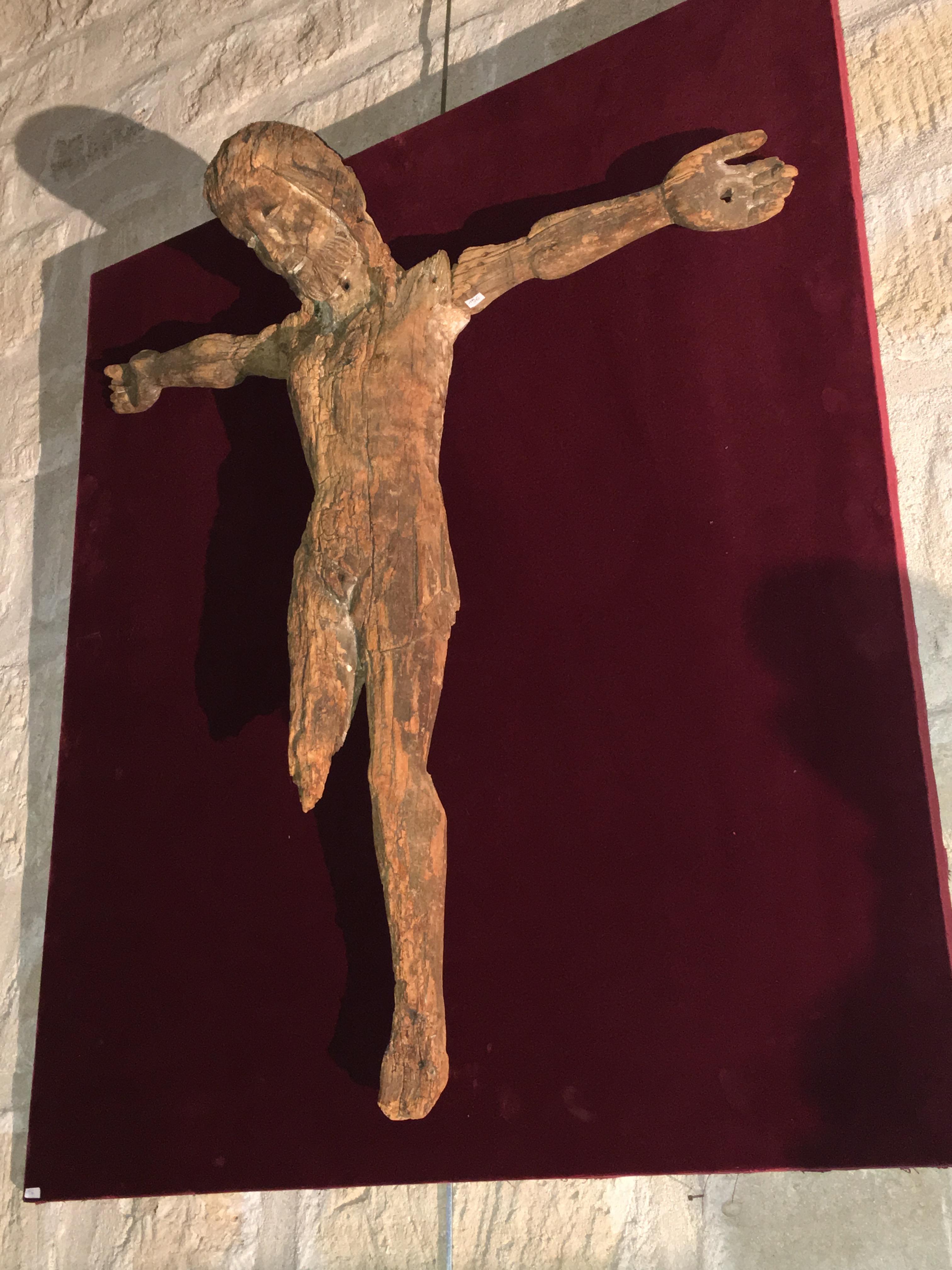 Gothic Rare 13th Century Christ on the Cross For Sale