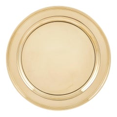 Rare 14-Karat Gold, Tiffany Round Tray, Solid Gold