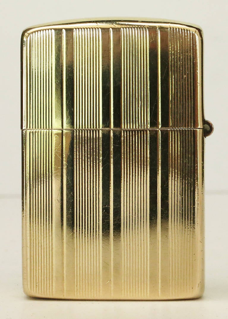 Art Deco Rare 14-Karat Littal Lite Flip Pocket Lighter