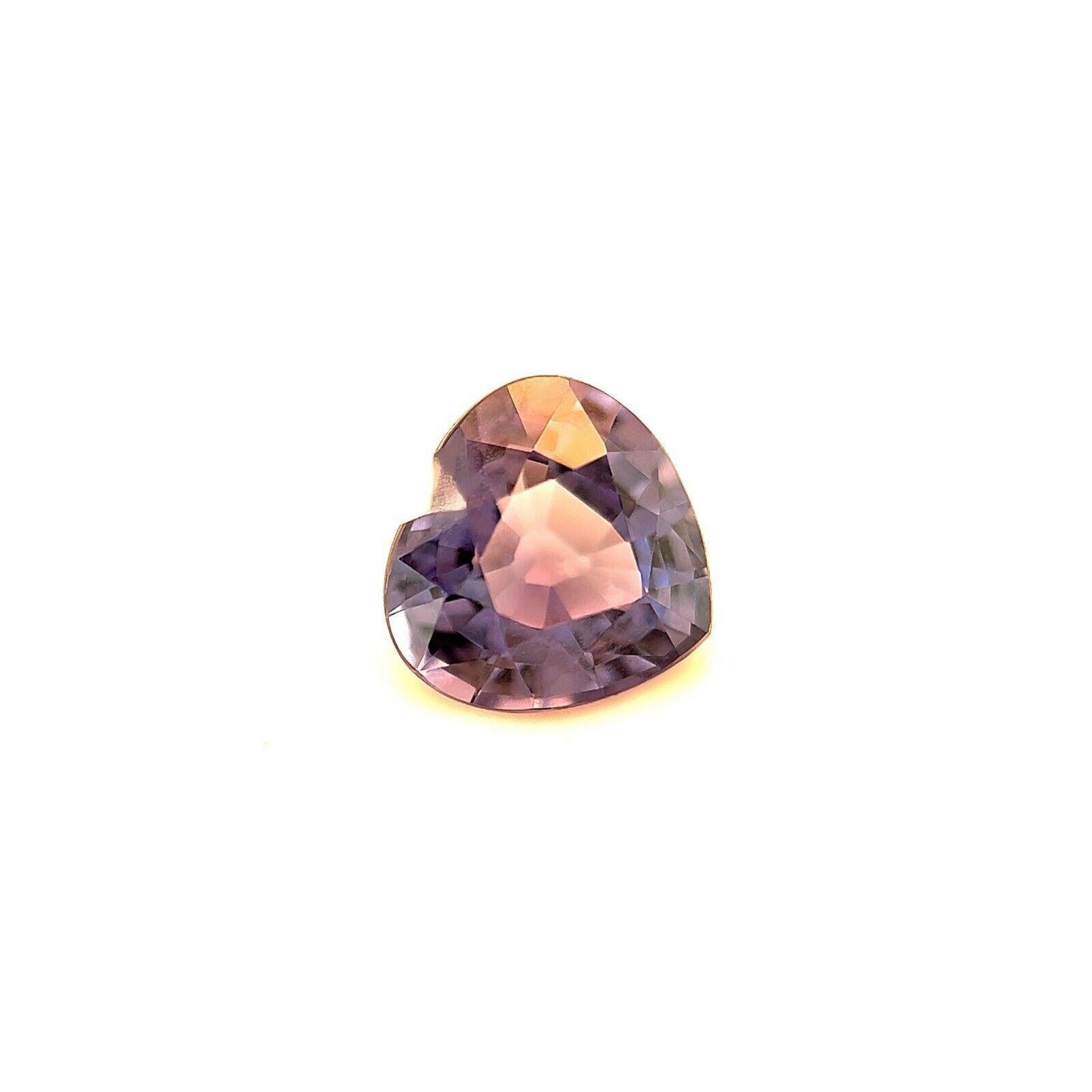 Rare 1.44Ct Colour Change Spinel GRA Certified Titanium Heart Cut Gem

Very Rare Natural Untreated Colour Change Spinel Gemstone.
1.44 Carat untreated spinel with a rare colour change effect. Changing colour depending on the light its viewed in.