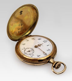 Rare 14ct Gold Pocket Watch by August Ericsson, St Petersburg, circa 1890
