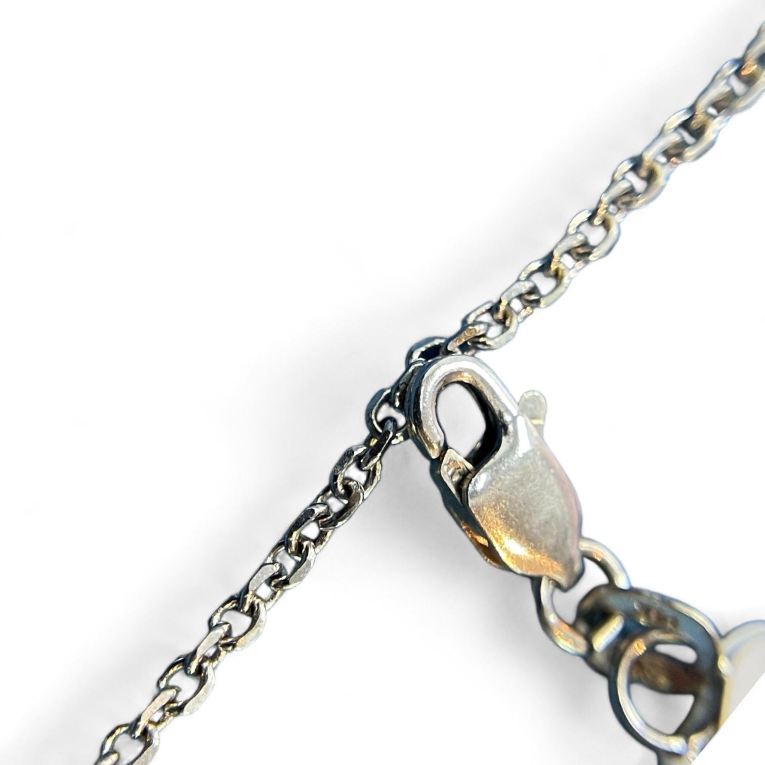 Rare 14K White Gold Diamond Christmas Tree Pendant In Excellent Condition For Sale In New York, NY