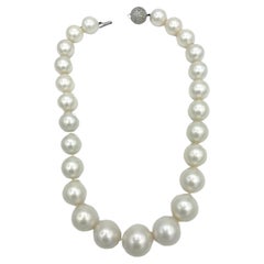 Used Rare 15-20mm South Sea Pearl Necklace