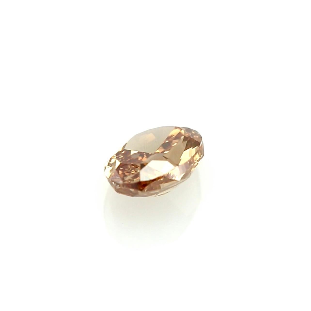 Rare 1.51 Carat Fancy Deep Brown-Orange Diamond – GIA Certified For Sale 2