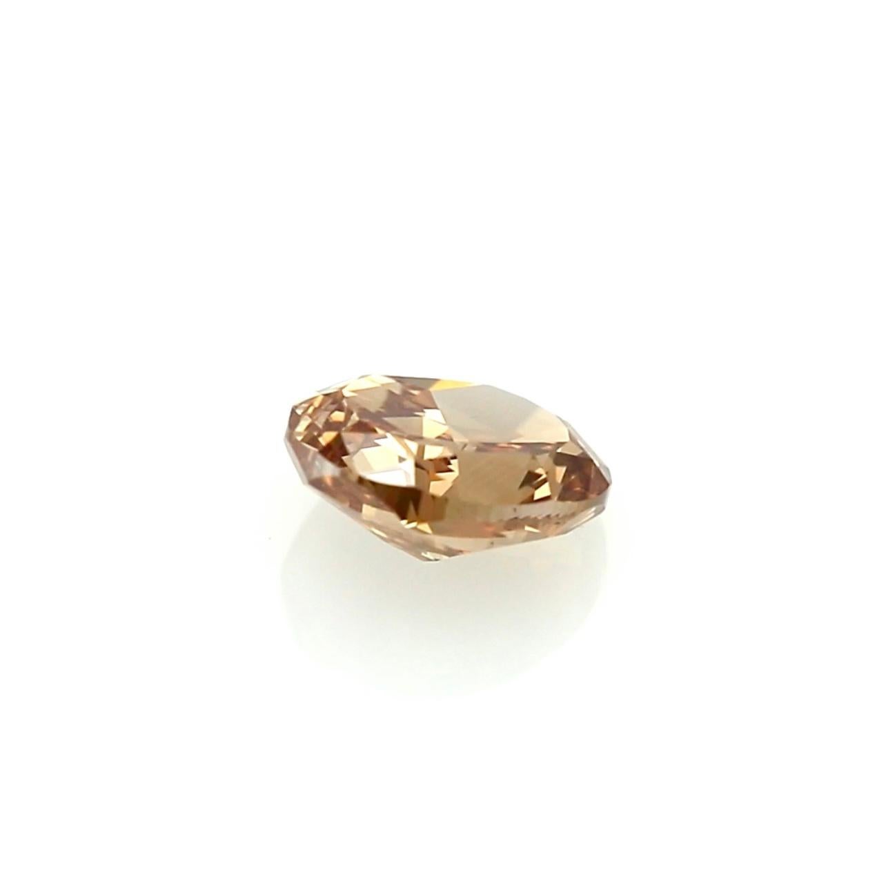Rare 1.51 Carat Fancy Deep Brown-Orange Diamond – GIA Certified For Sale 3