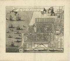 Rare 1681 Map of Batavia: Detailed Dutch Colonial Era Cartography, 1681