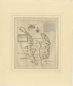 Rare 1699 Map of the Failed Scottish Colony of Caledonia in Panama