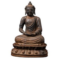 Rare 16th century Chinese wooden Buddha statue from China