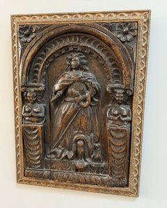 Rare 16th Century French Carving Depicting Prudentia
