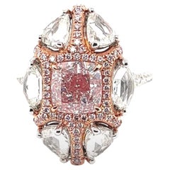 Rare 1.71 Carat Natural Pink Diamond Ring