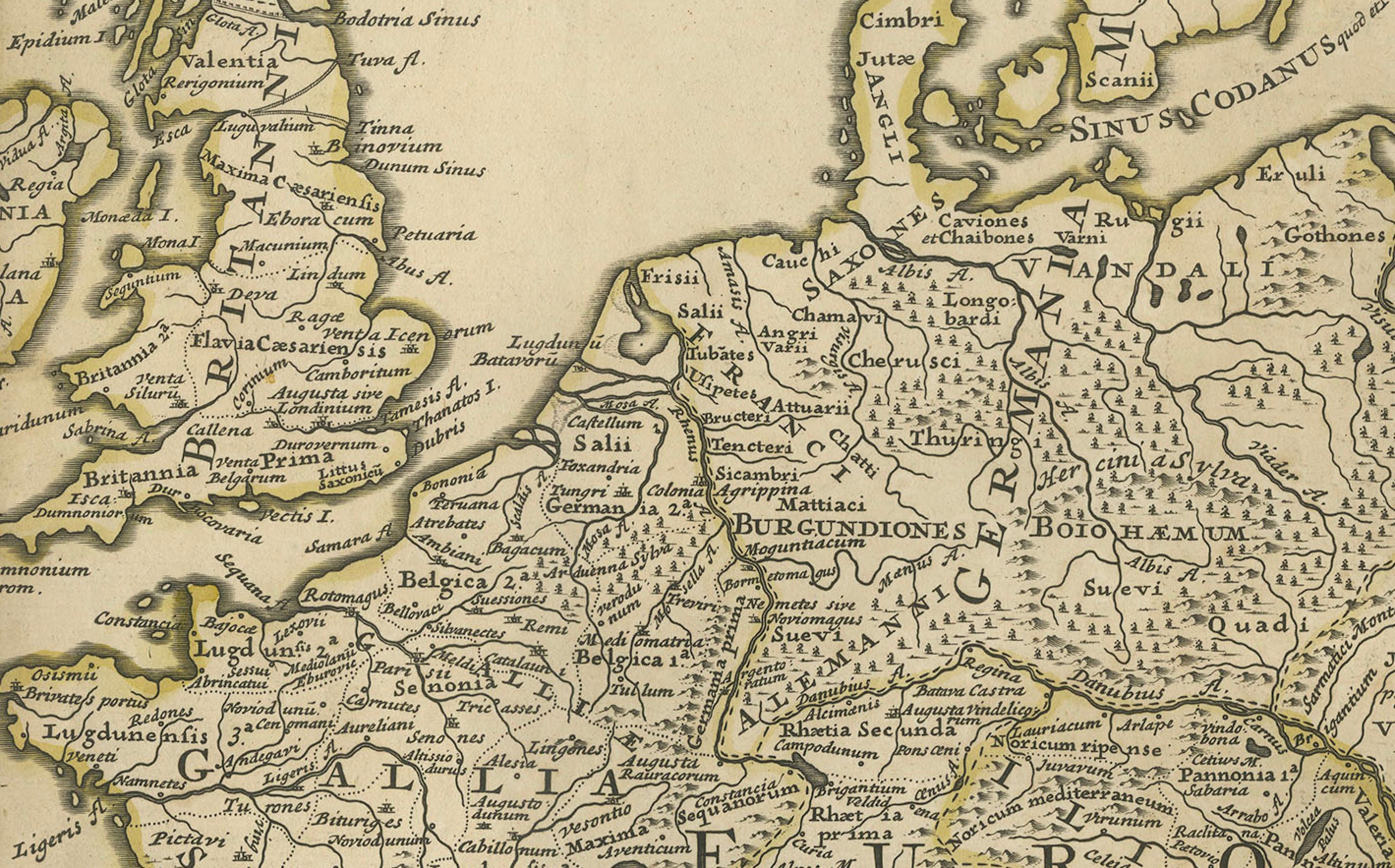 Rare 1730 Roman Empire Map by Moll - Detailed and Engraved Masterpiece For Sale 4