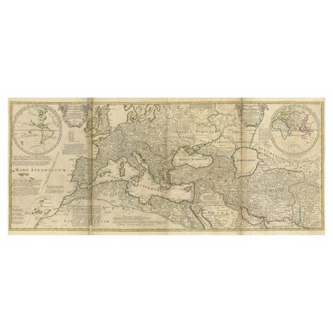 Rare 1730 Roman Empire Map by Moll - Detailed and Engraved Masterpiece