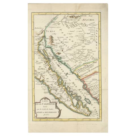 Rare 1757 Jesuit Map of California and Baja, Dedicated to the King of Spain