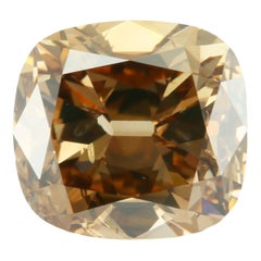 Rare 1.76ct Antique Old Mine Cut Fancy Brownish Yellow “Desert” Diamond
