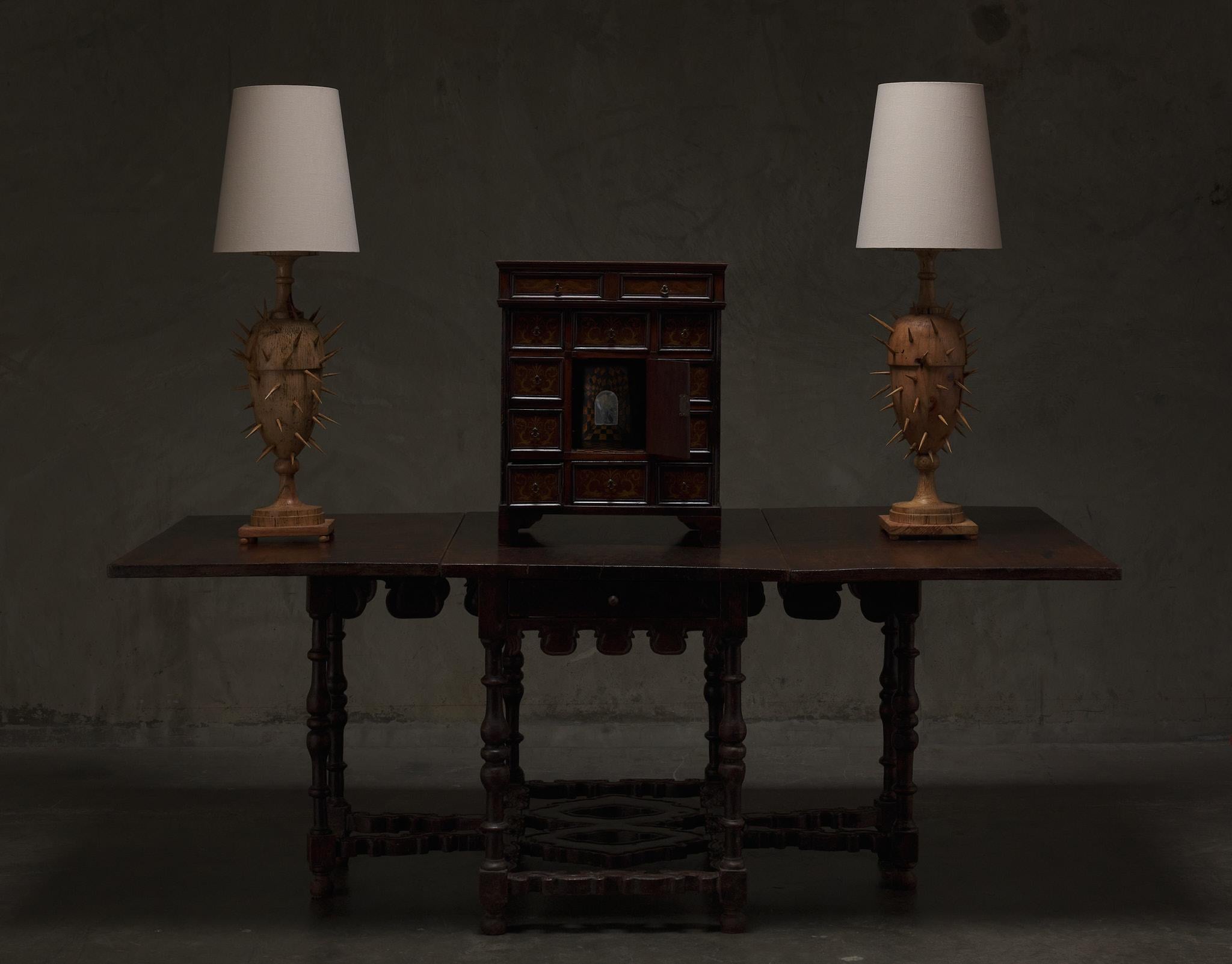 Rare 17th C Table Folding Center Table With Drawer For Sale 4