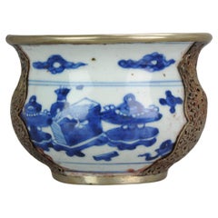  Seltene chinesische Kangxi-Porzellanschalen-Objekte aus dem 17. Jahrhundert, Übergangszeitalter