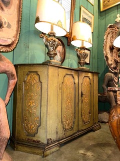 Rare 17th C. Tuscan Baroque Credenza Console Cabinet Italian Sideboard LA CA