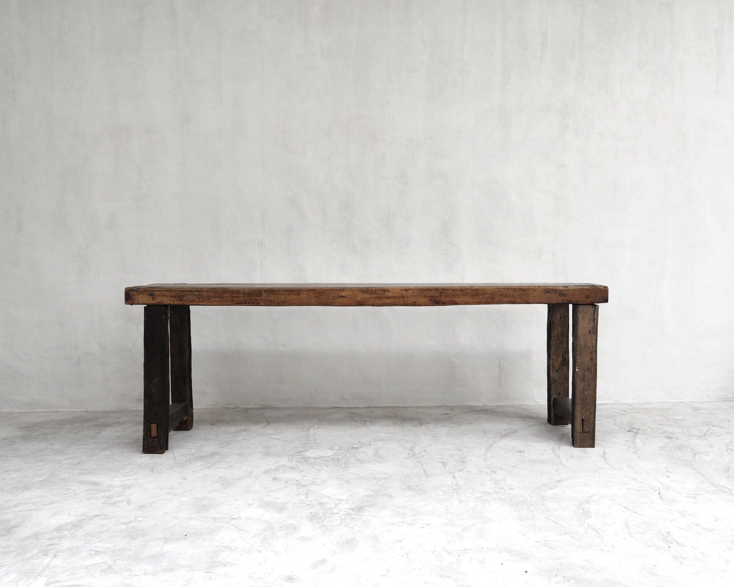 Important Andorran Table.
Constructed from a combination of walnut, oak and pine resulting in three complementing layers of patination.