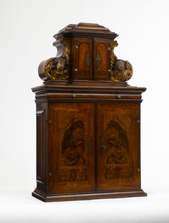 Rare 17th Century Baroque Cabinet, South Germany Probably Augsburg, Wunderkammer