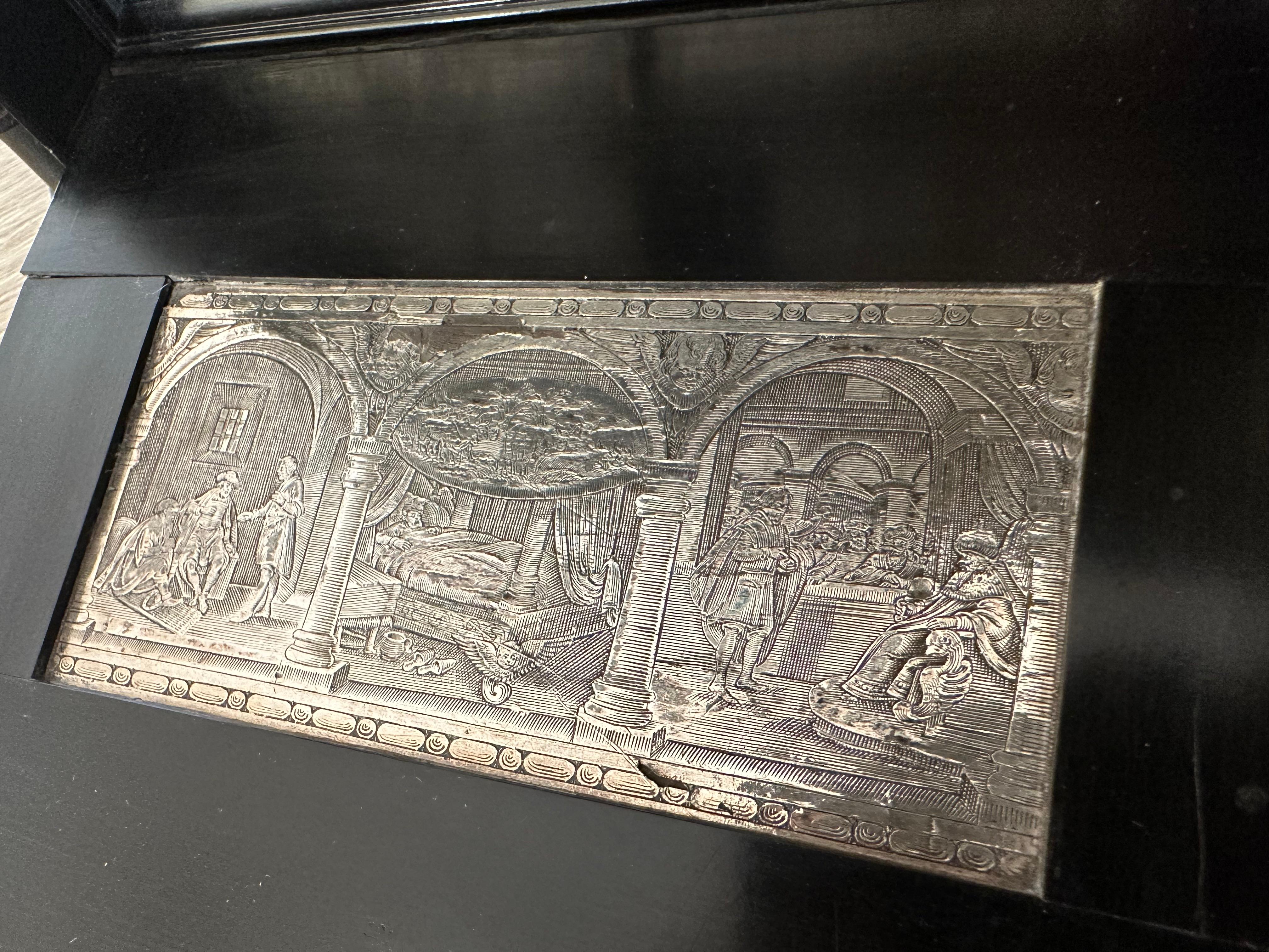 Seltener Barock-Ebenholzschrank aus dem 17. Jahrhundert mit Silberschrank, Antwerpen, Wunderkammer 9