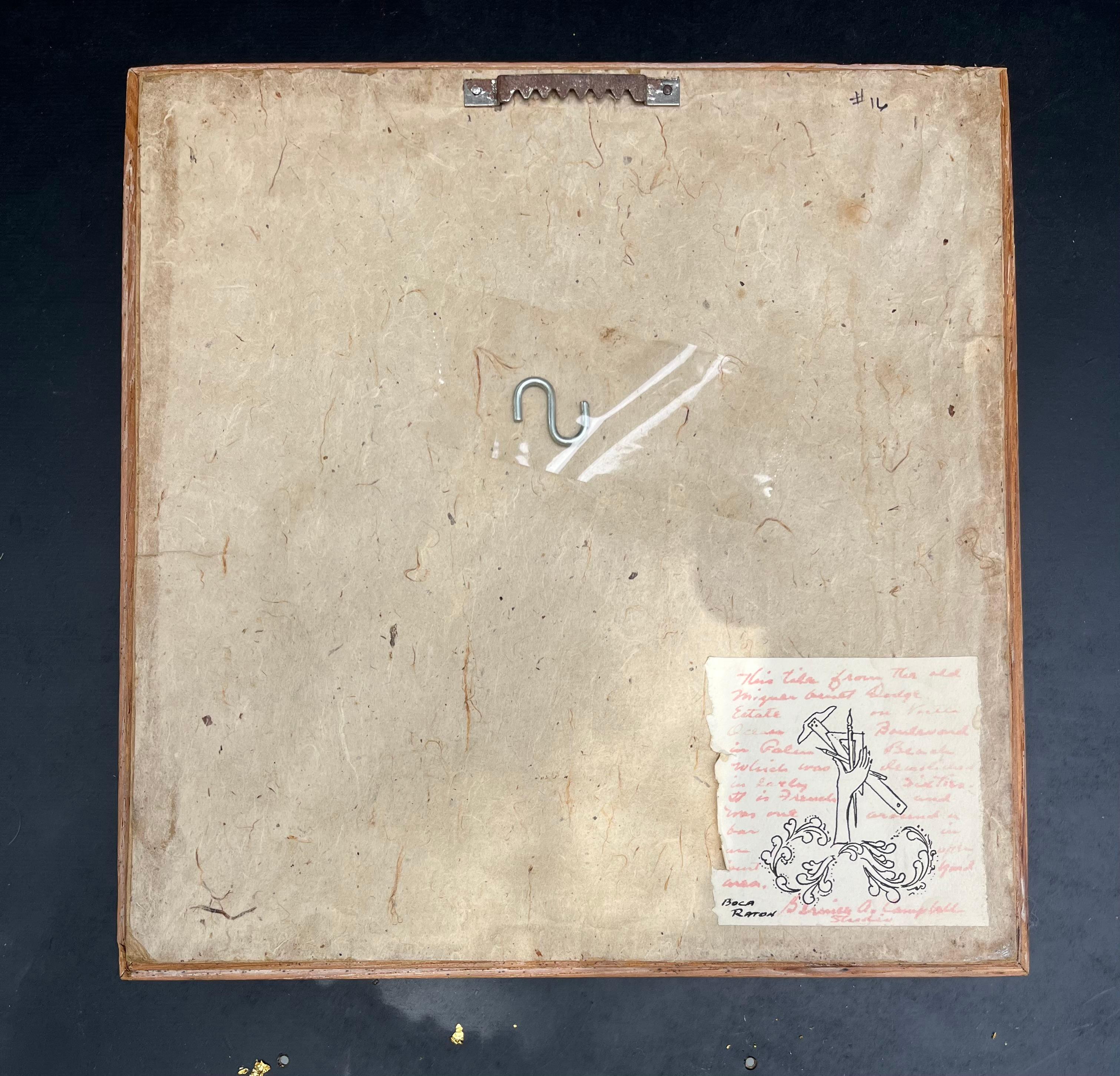 Rare 17th Century Dutch Delft Polychrome Majolica Tile, Provenance For Sale 3