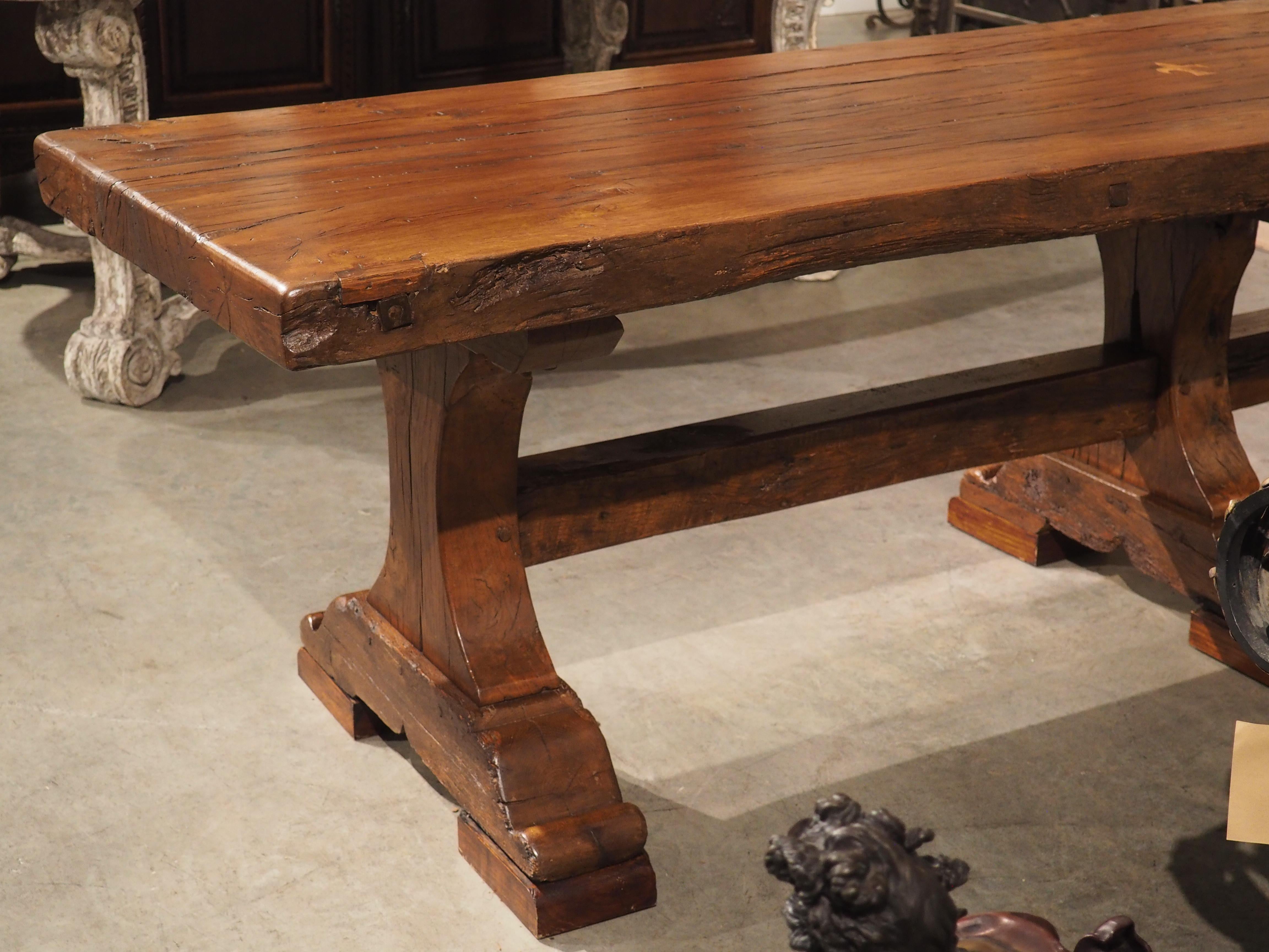 Rare 17th Century French Oak Refectory Table 4
