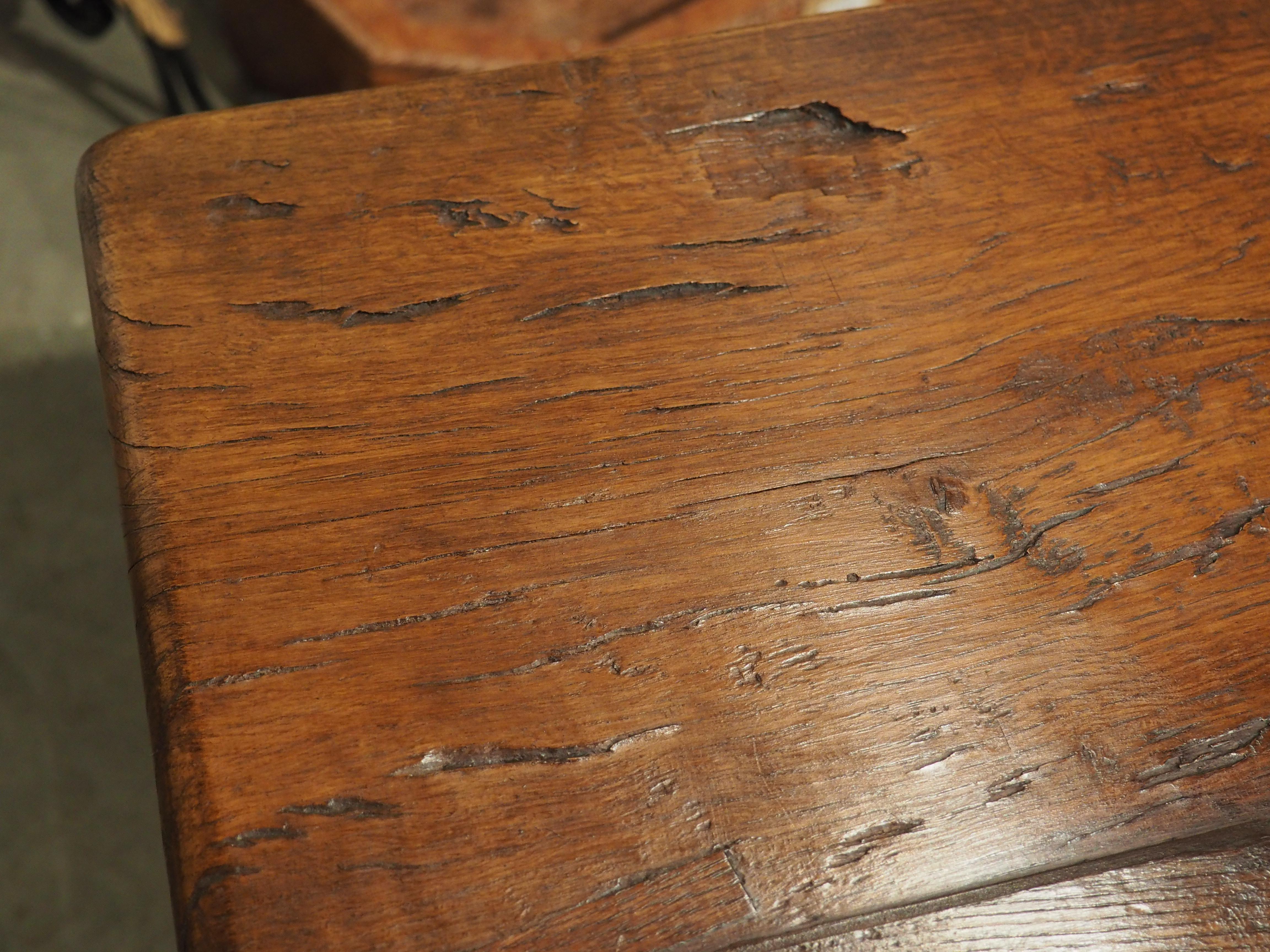 Rare 17th Century French Oak Refectory Table 5
