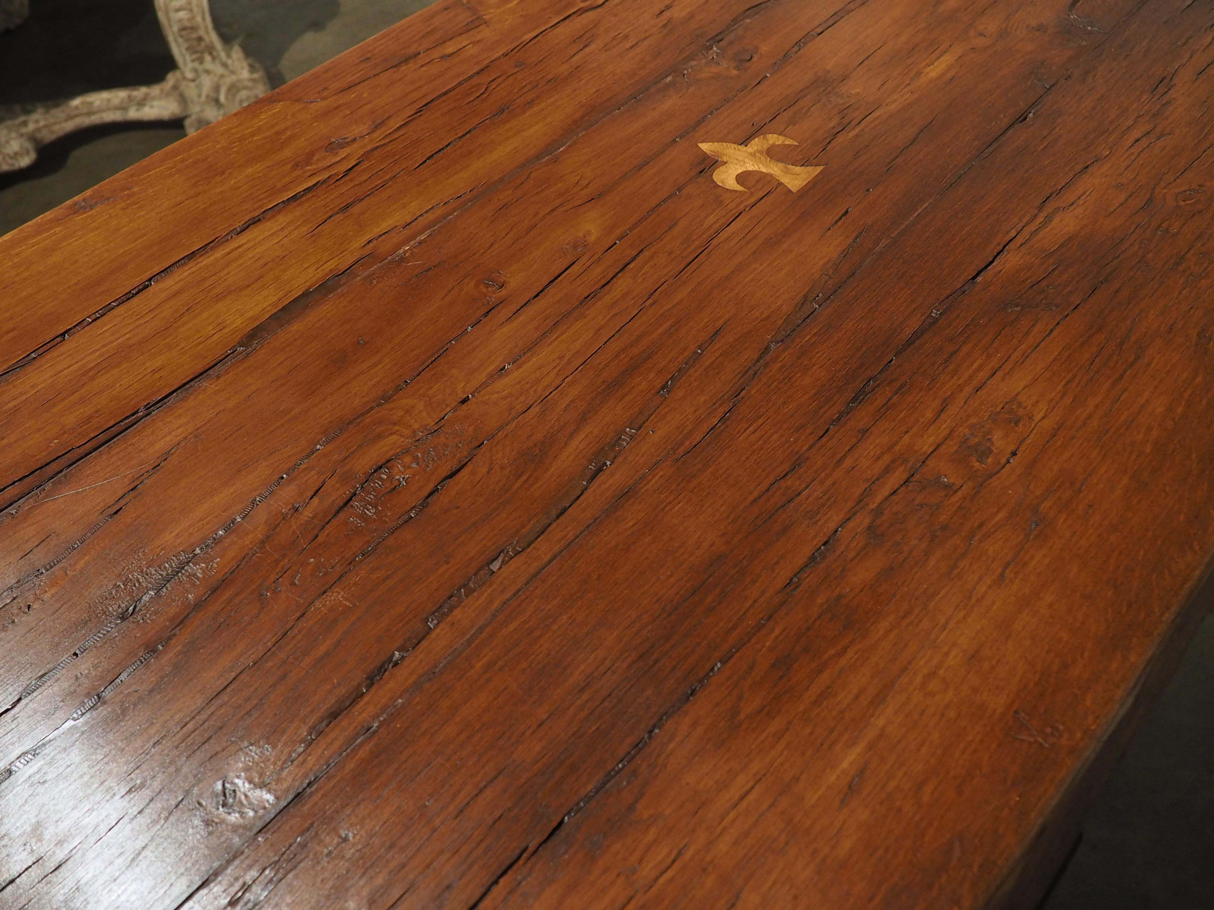 Rare 17th Century French Oak Refectory Table 12