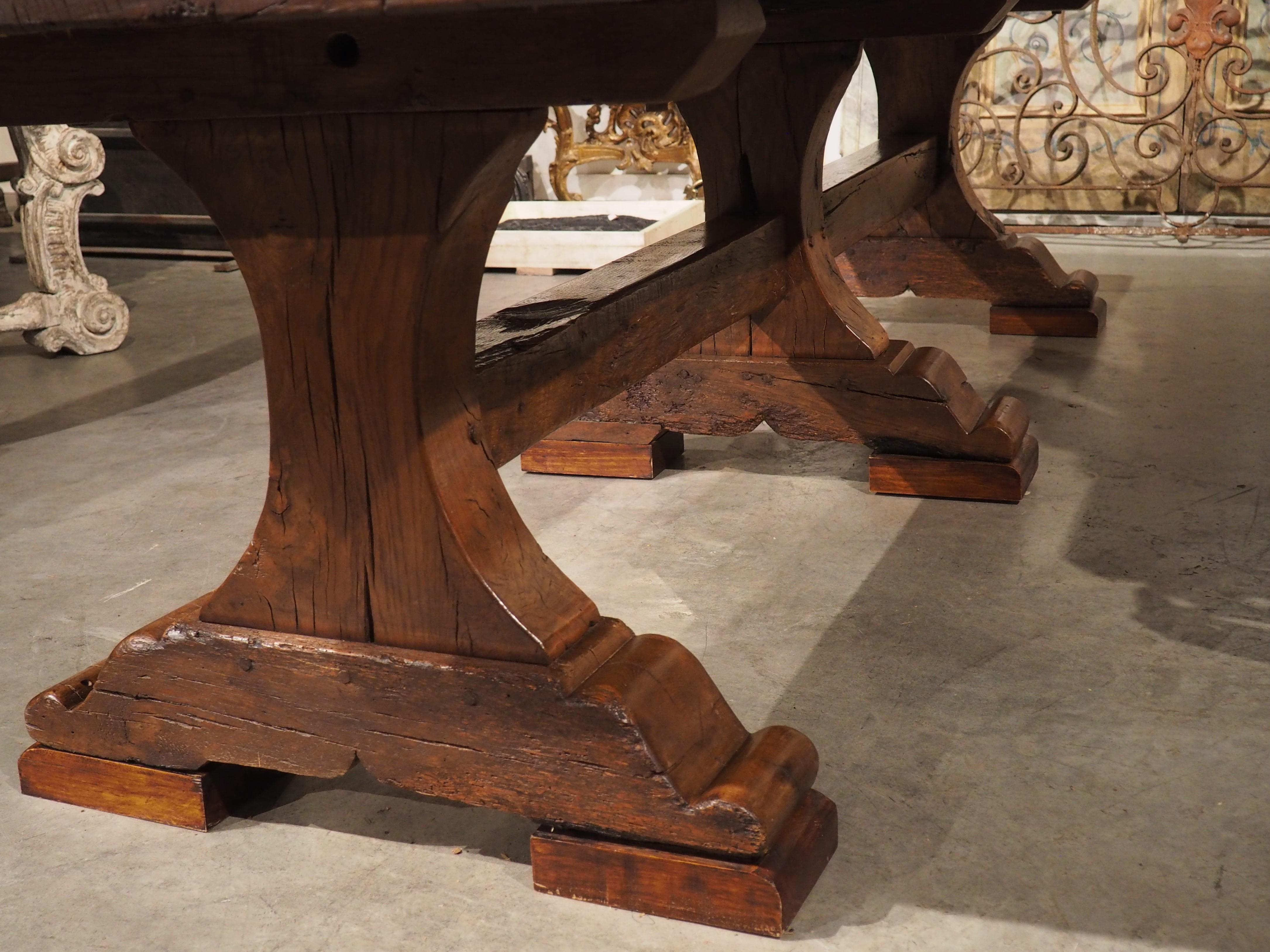 18th Century and Earlier Rare 17th Century French Oak Refectory Table