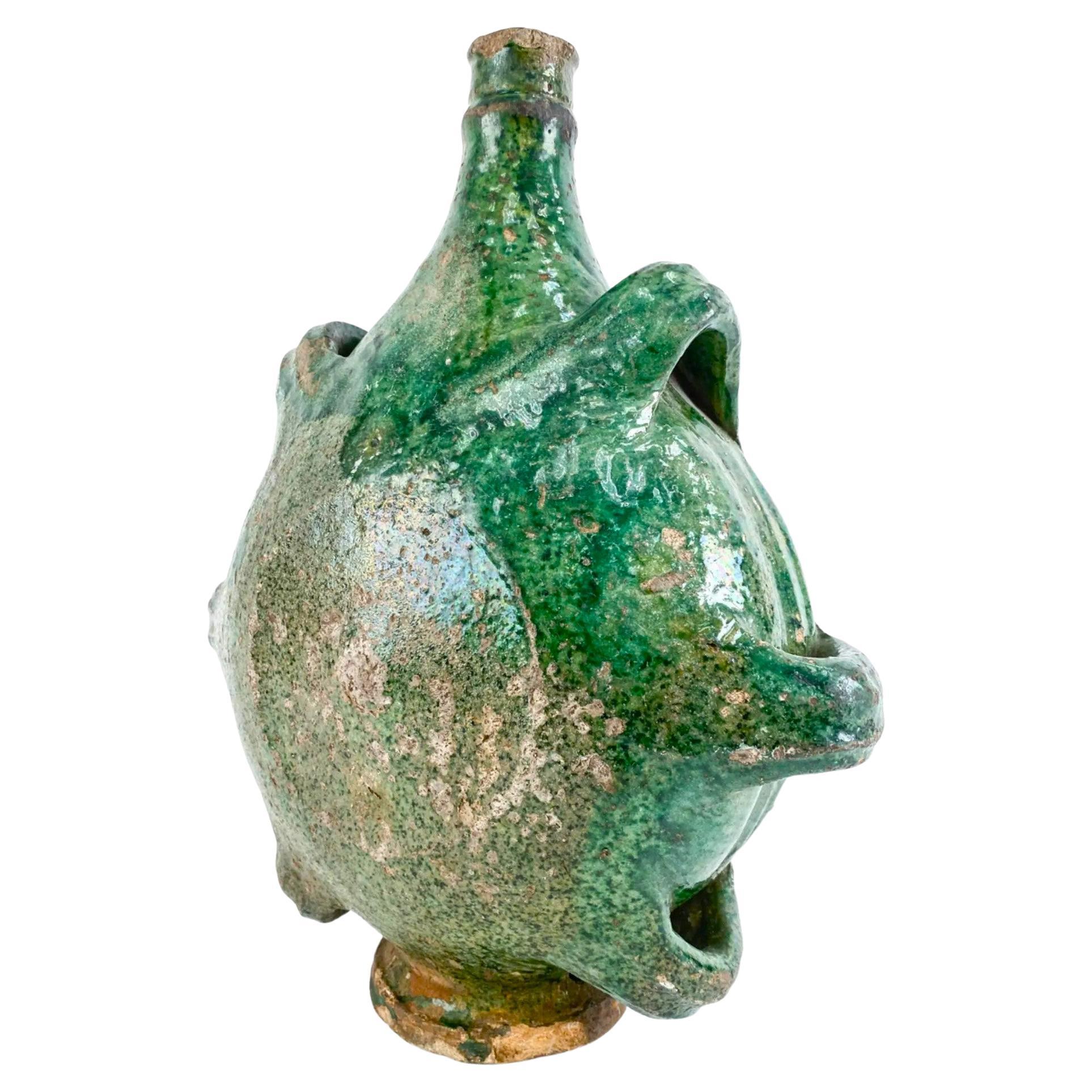 Rare 17th Century French Provencale Water Bottle