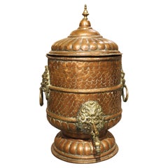Rare 17th Century French Repousse Copper Water Fountain
