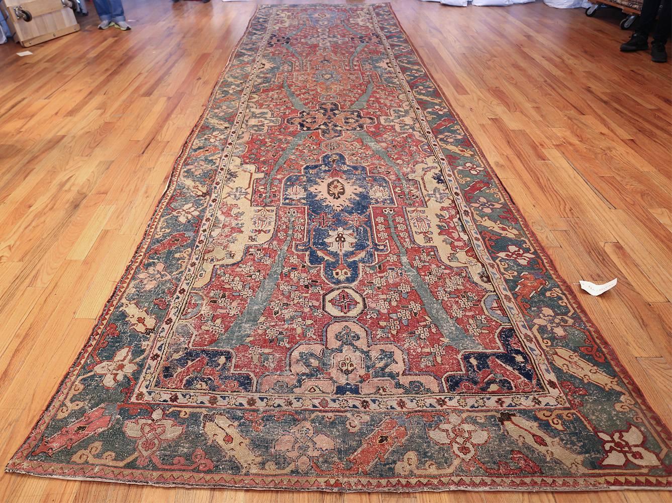 Nazmiyal  17th Century Gallery Size Khorassan Persian Rug. Size: 5' 4