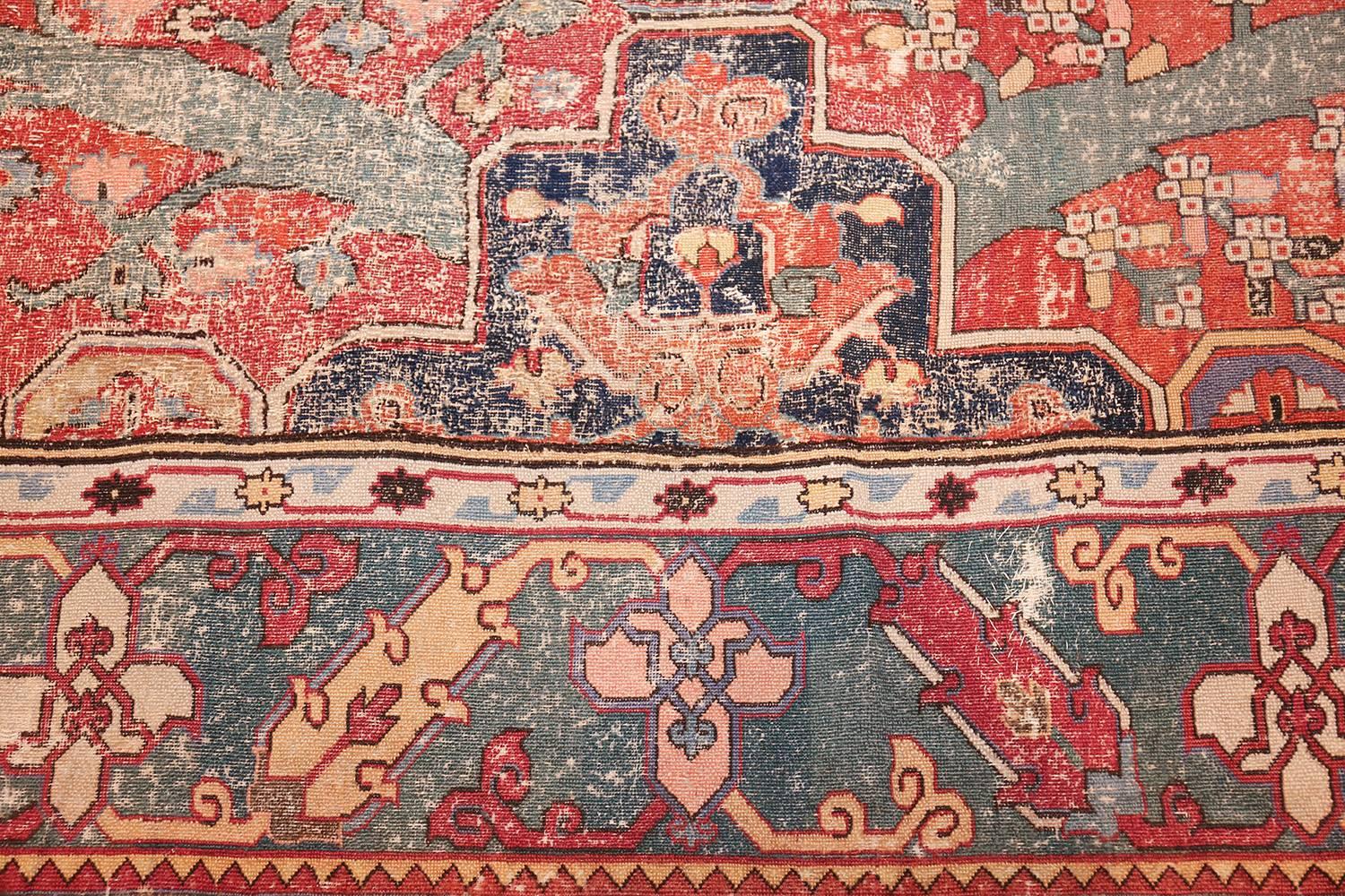 Wool Nazmiyal  17th Century Gallery Size Khorassan Persian Rug. Size: 5' 4