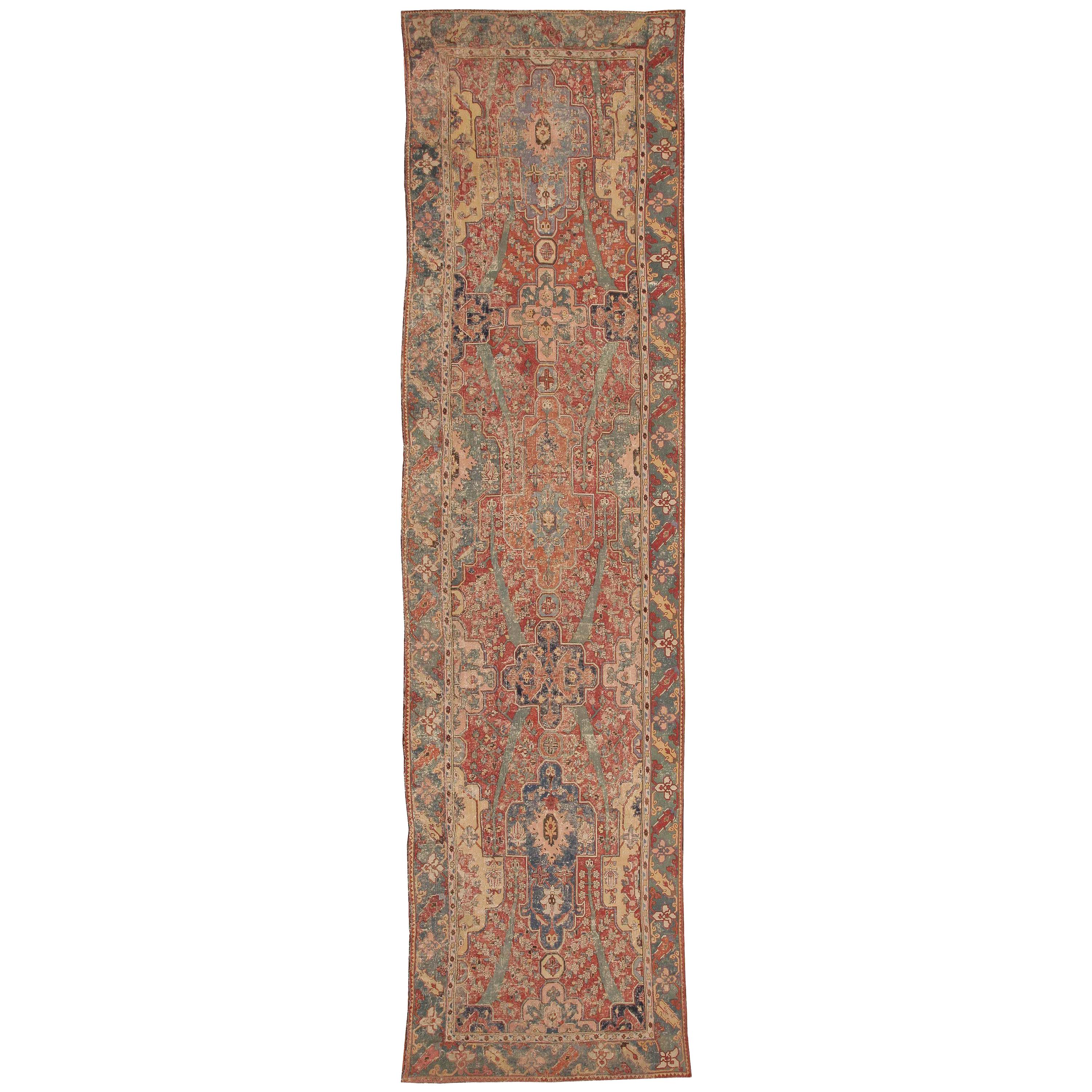 Nazmiyal  17th Century Gallery Size Khorassan Persian Rug. Size: 5' 4" x 20' 4" 