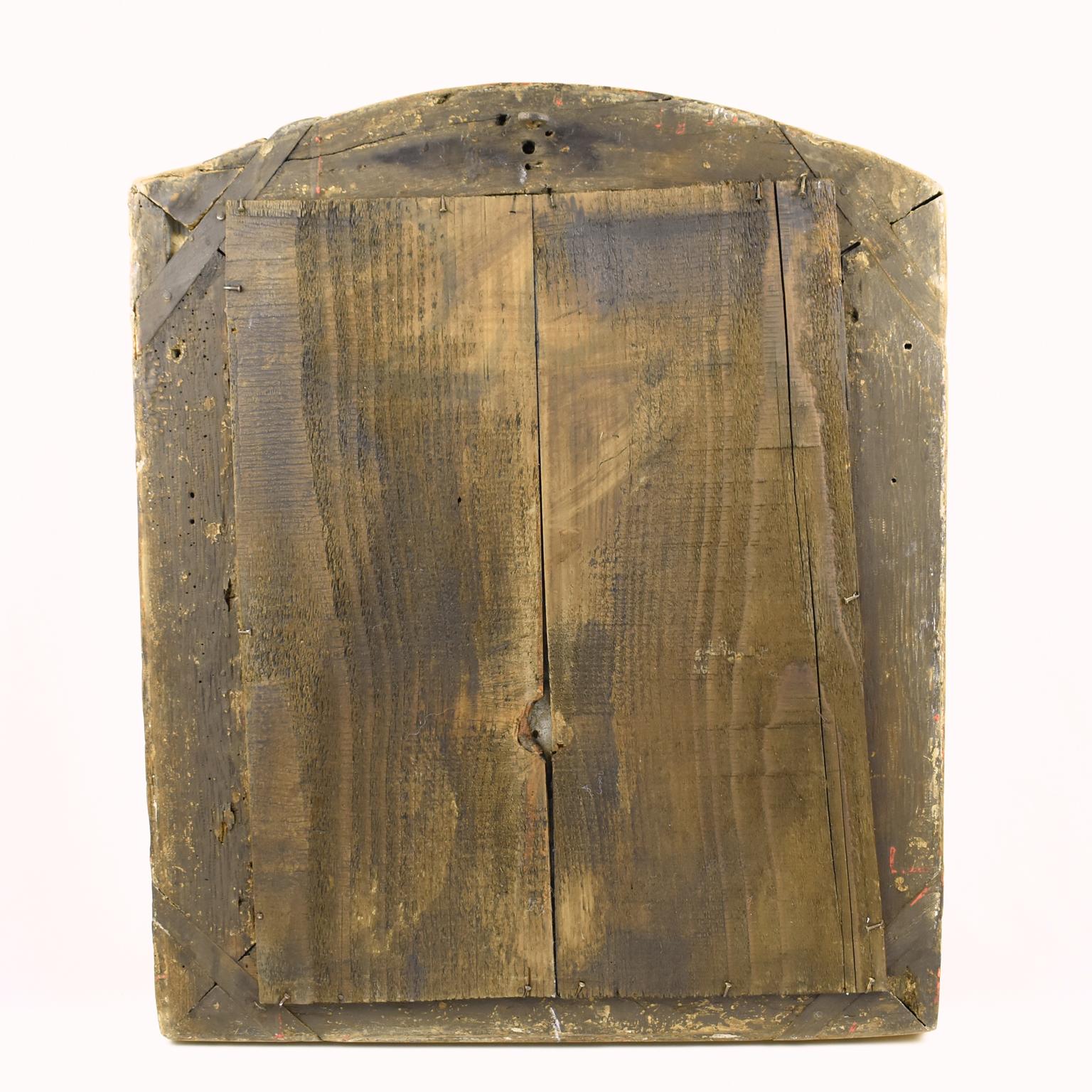 Raro espejo del siglo XVII de madera dorada y mercurio, hacia 1600 en venta 1