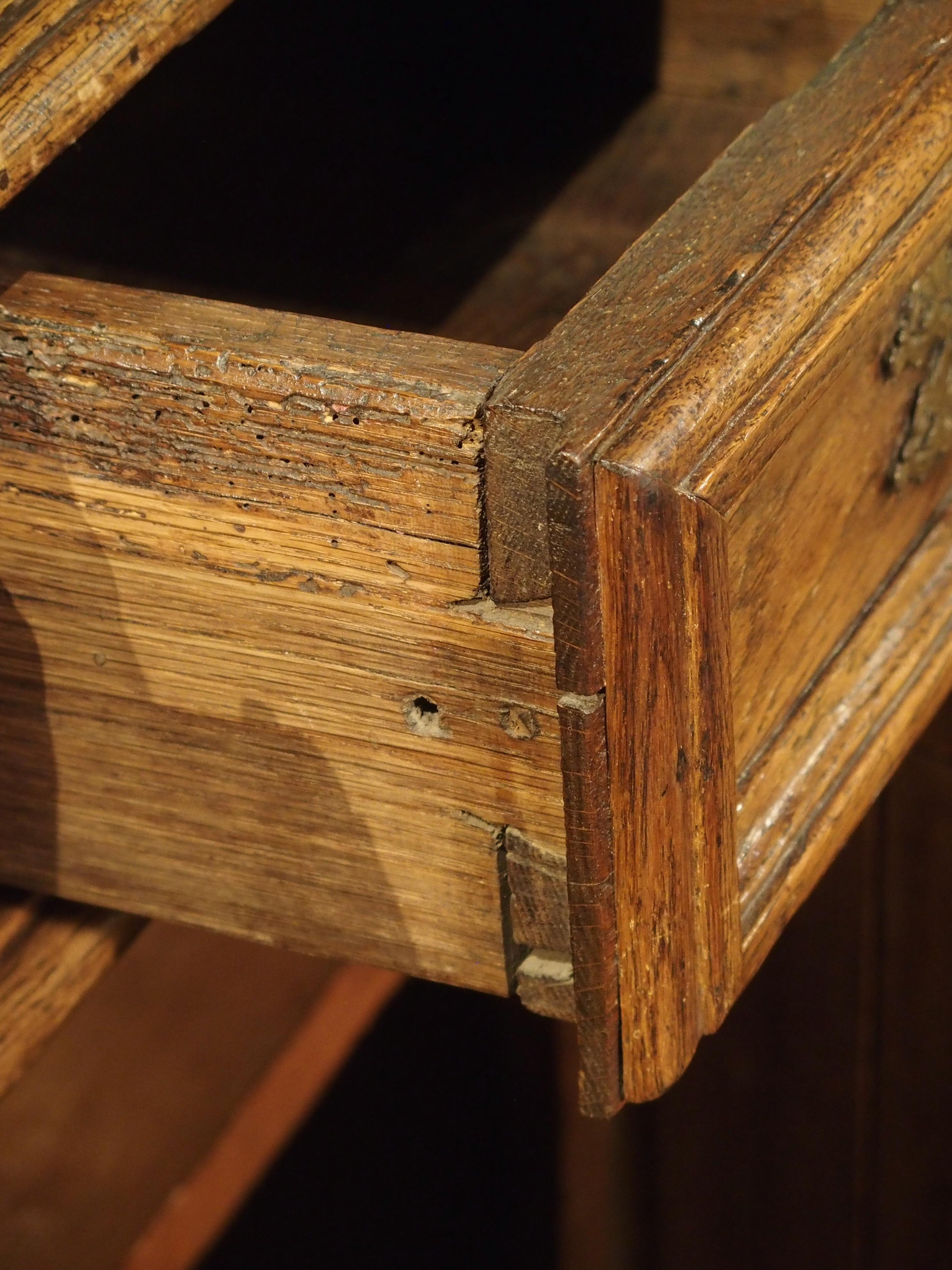 Rare 17th Century Oak Enfilade with Tortoiseshell and Ebony Inlays For Sale 3