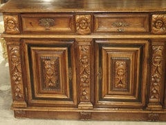 Rare 17th Century Oak Enfilade with Tortoiseshell and Ebony Inlays