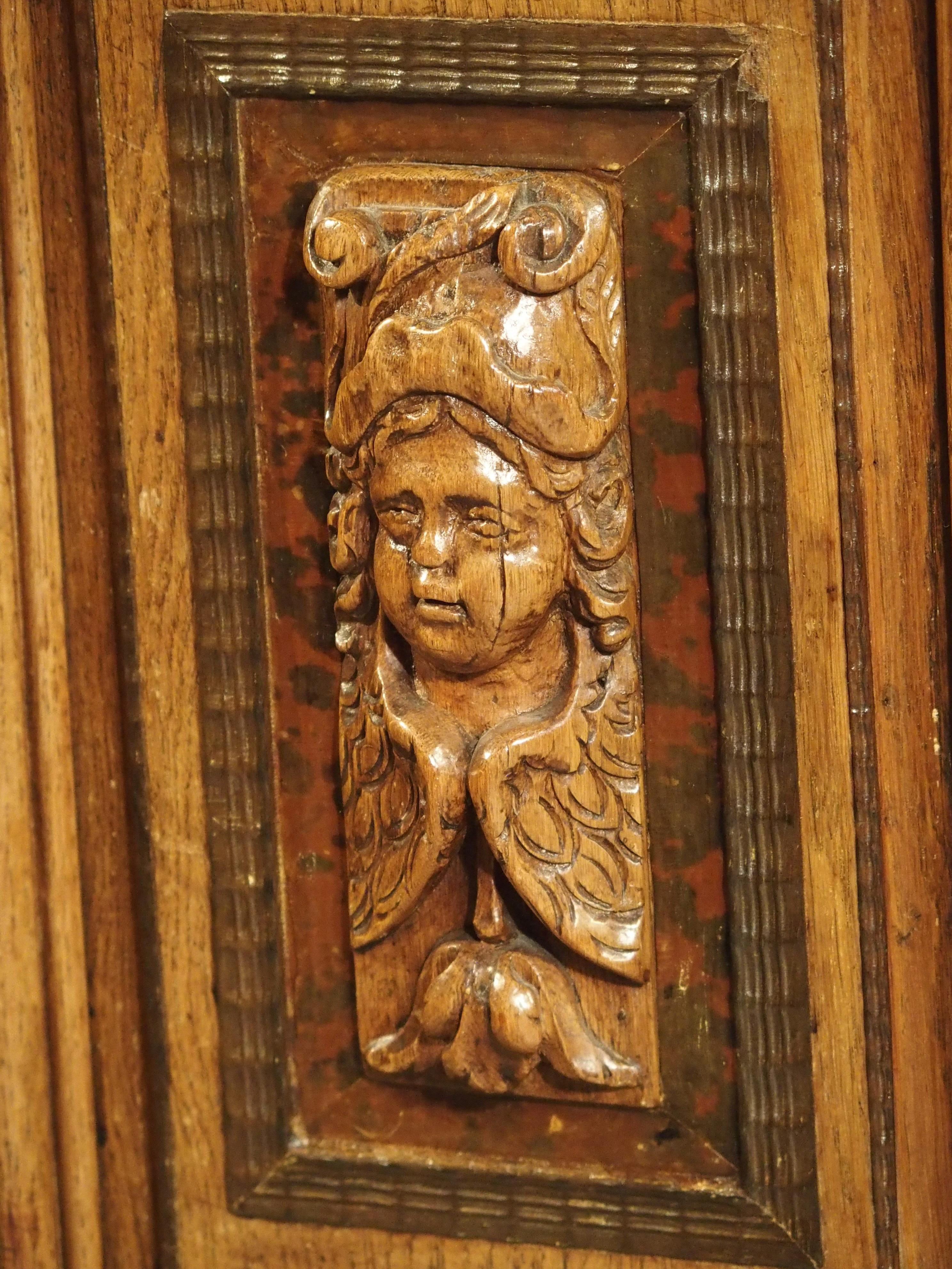 Rara Enfilade in Oak del XVII secolo con intarsi in tartaruga ed ebano In condizioni buone in vendita a Dallas, TX