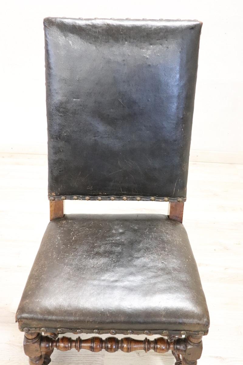 Rare 17th Century Solid Walnut Single Chair For Sale 2