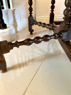 Rare 17th Century Solid Walnut Top Double Gateleg Table