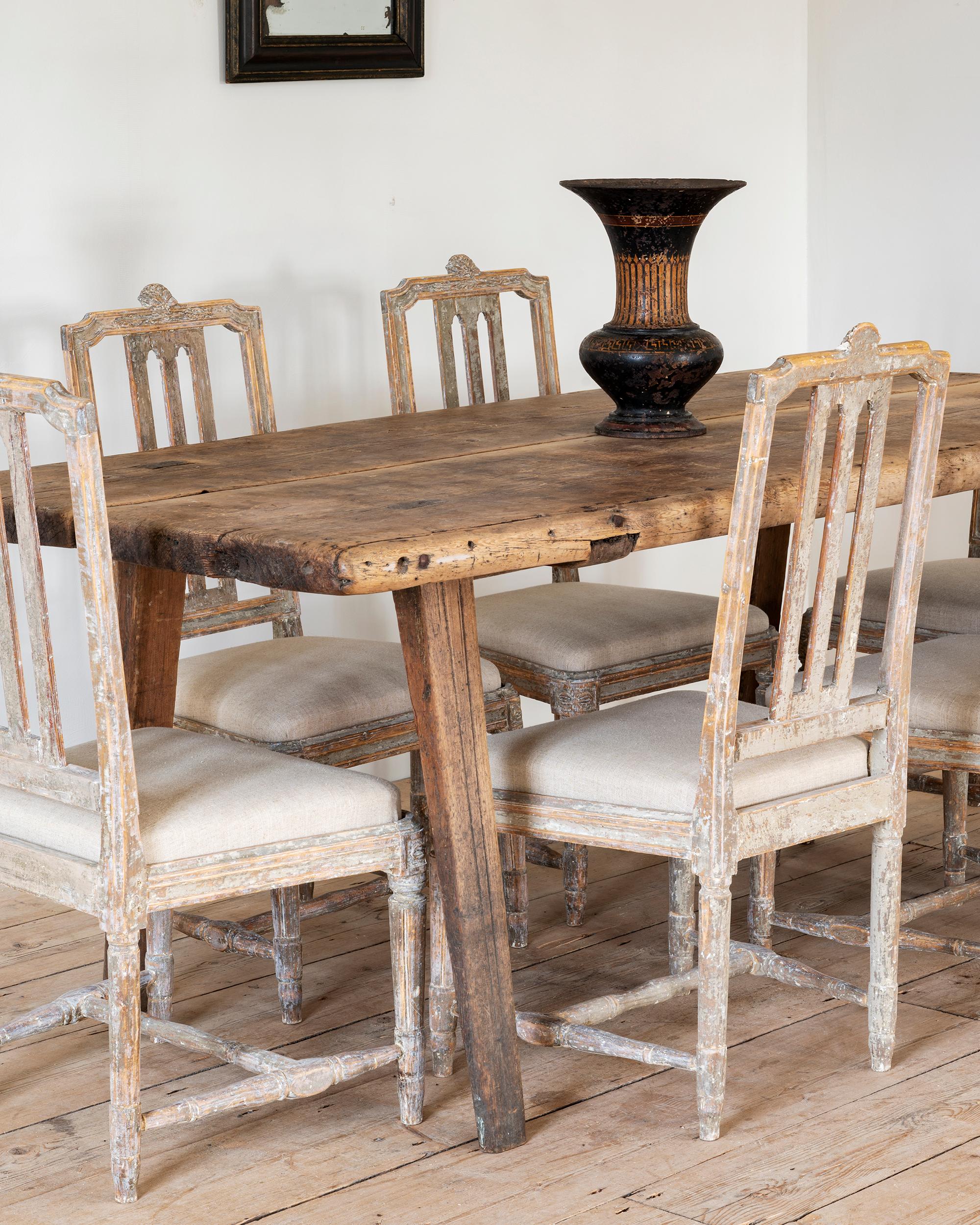 Hand-Crafted Rare 17th century Swedish Vernacular Farmhouse Dining Table