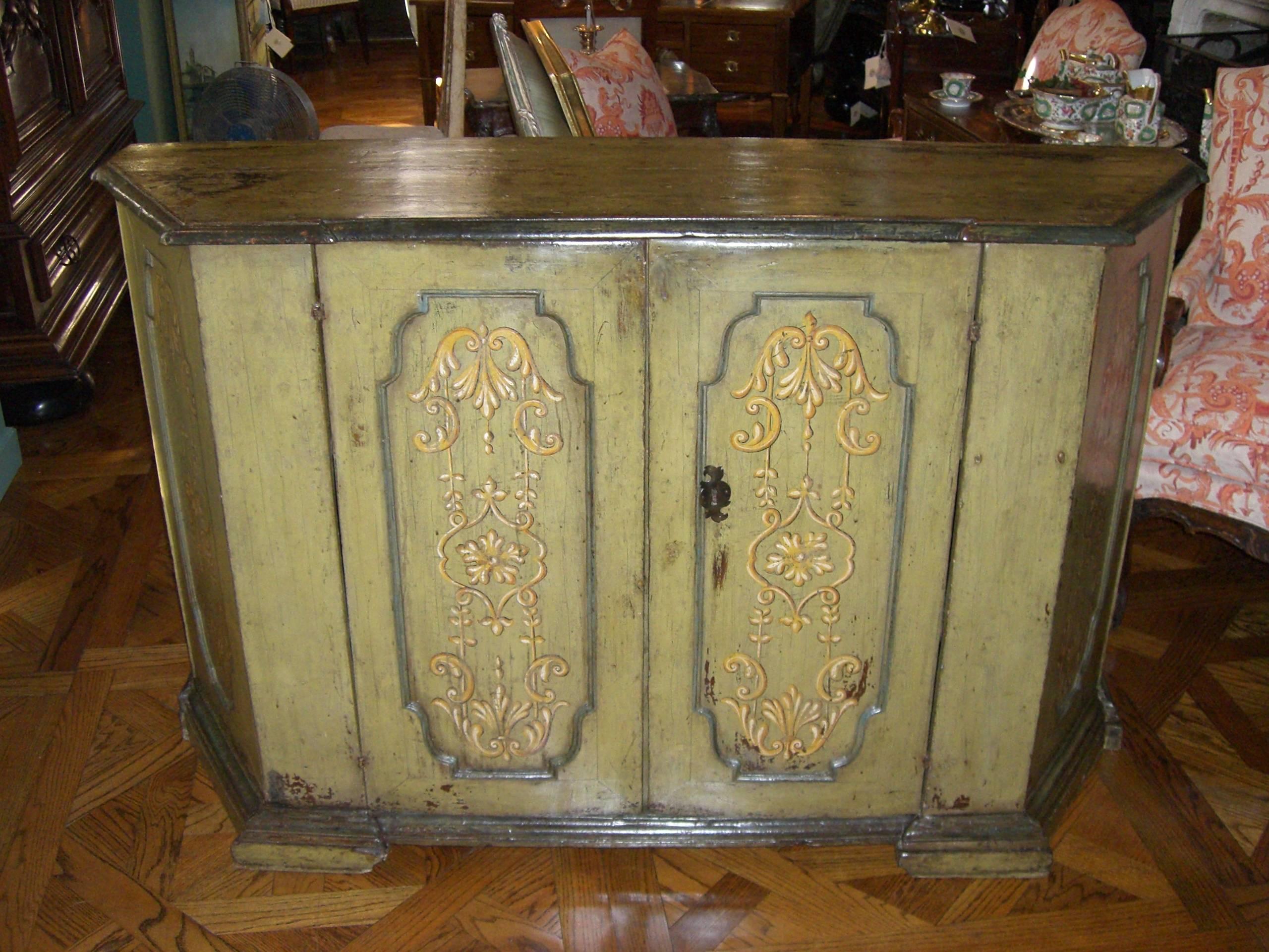 Rare 17th Century Tuscan Baroque Credenza Console Cabinet Italian Antiques LA CA For Sale 8