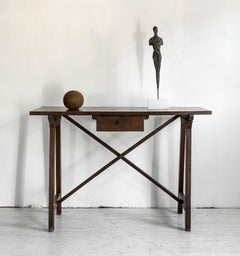 Rare 17th Century Tuscan desk or console with drawer