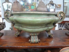 Rare 17th Century Venetian Painted and Parcel Gilt Lavandino