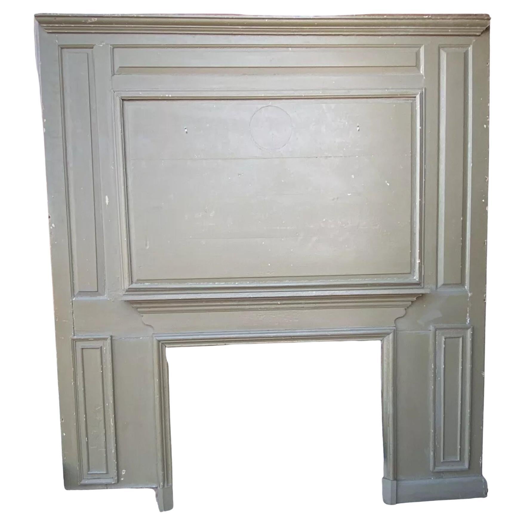 18th Century Full Raised Panel Room from the Dr Timothy Child’s house in Pittsfield MA. House dates from mid 18th century. The paneling is a complete room and very rare with the height of 8 1/2. It includes chimney breast with raised panel sides, 4